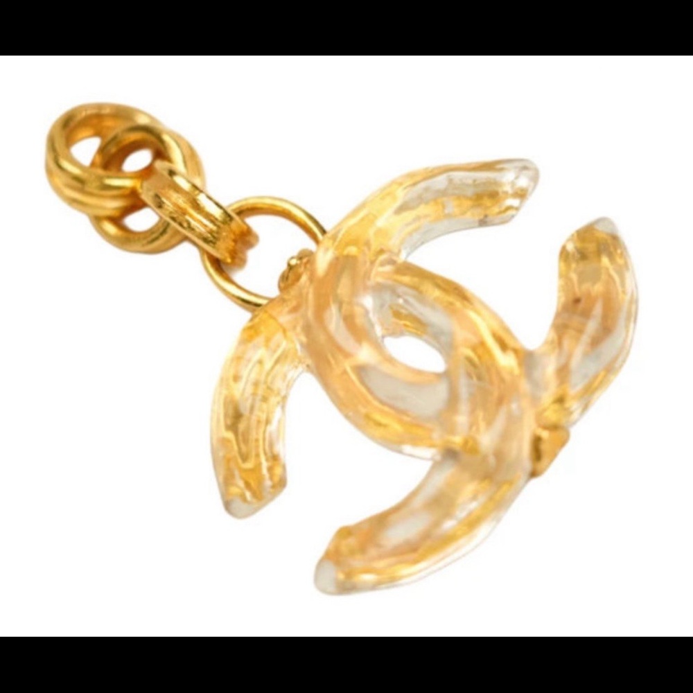 Authentic 24K CHANEL COCO MARK pendant top.